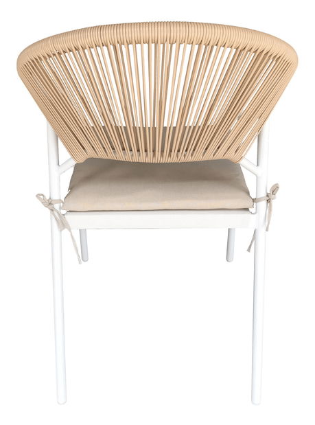 Záhradný 3-dielny ratanový set Elliott (biela + béžová)