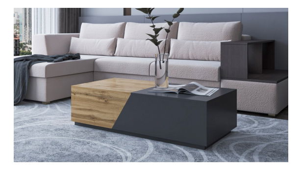 Konferenčný stolík Bekas (antracit + dub wotan) *bazár