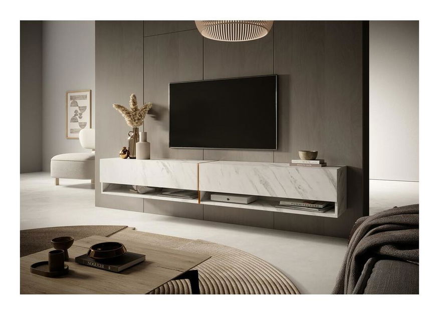 TV ormarić/stolić Myrtha 200 (bijeli mramor)