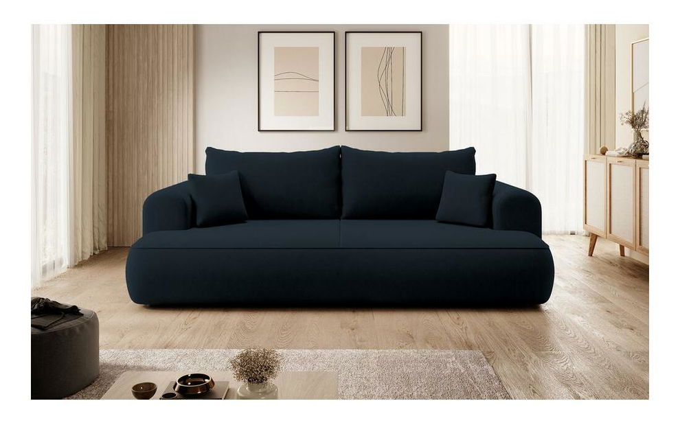 Háromszemélyes kanapé Olivo S (kék + fekete)