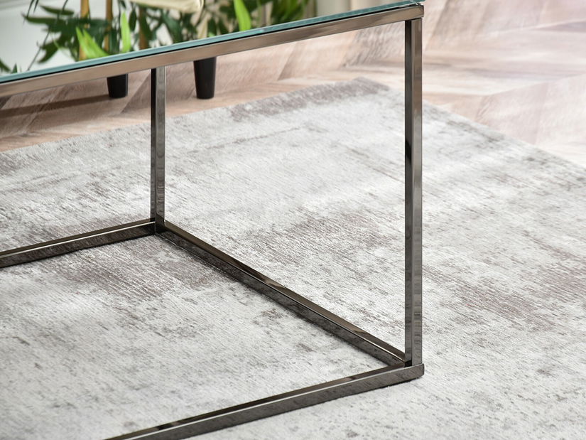 Măsuță de cafea Bella Xl (crom + negru)