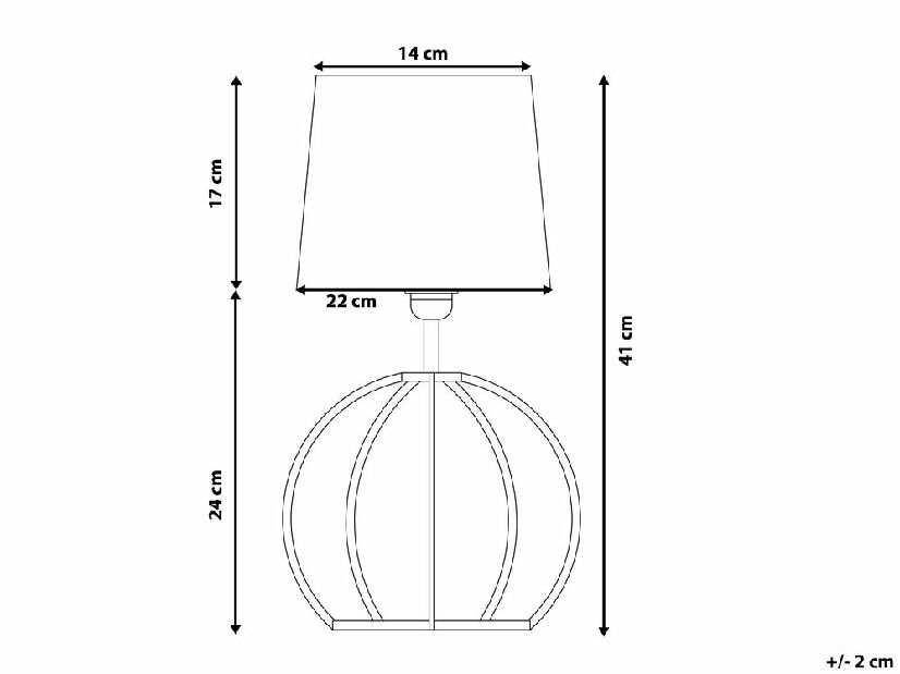 Stolná lampa Samma (biela)