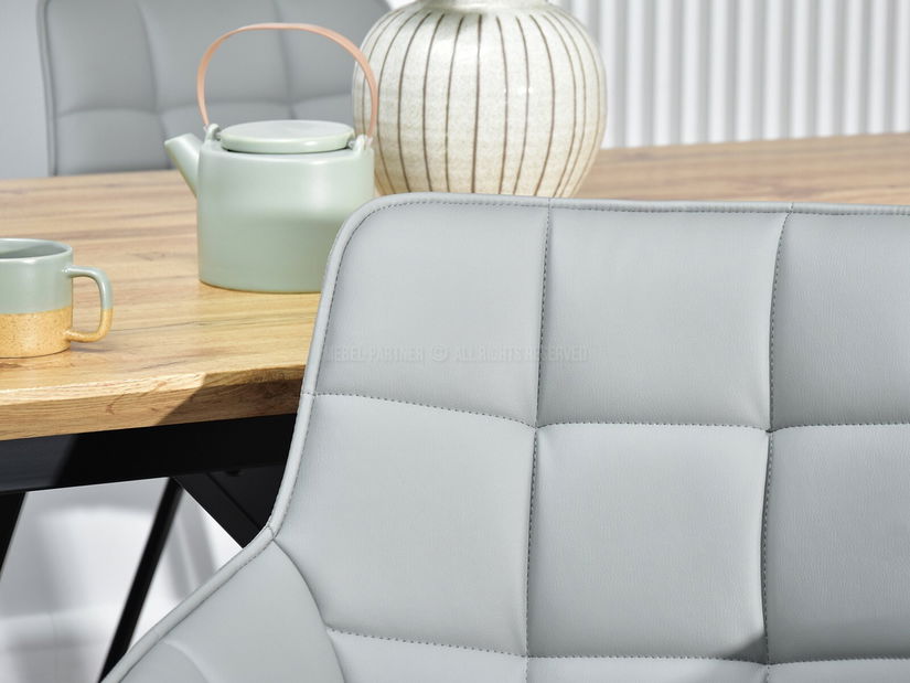 Stolička Aranbura (sivá + čierna)