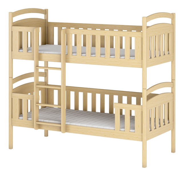 Detská posteľ 90 x 200 cm Fermin (s roštom a úl. priestorom) (borovica)