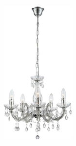 Luster Cuimbra ii 63116-5 (klasičan) (krom + prozirna)