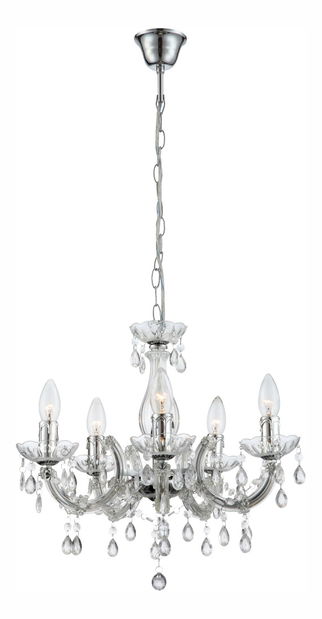 Luster Cuimbra ii 63116-5 (klasičan) (krom + prozirna)