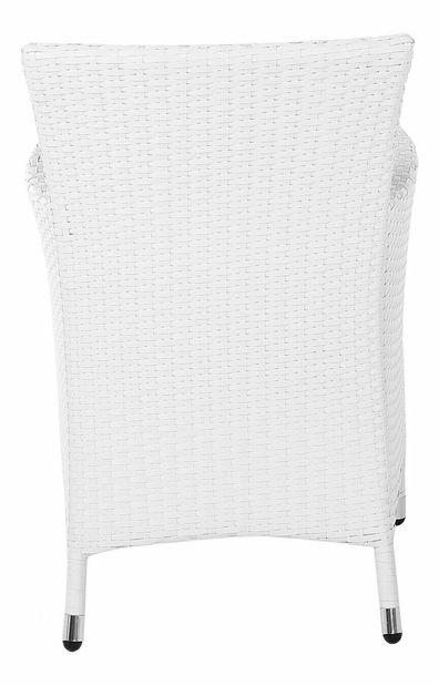 Kerti szék szett 2db TALIAN (polirattan) (fehér)