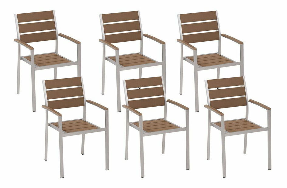 Set 6ks. stoličiek Vero (svetlé drevo)