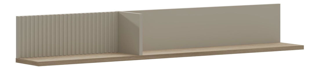 Raft de perete Demandaron (taupe + stejar silverjack) 