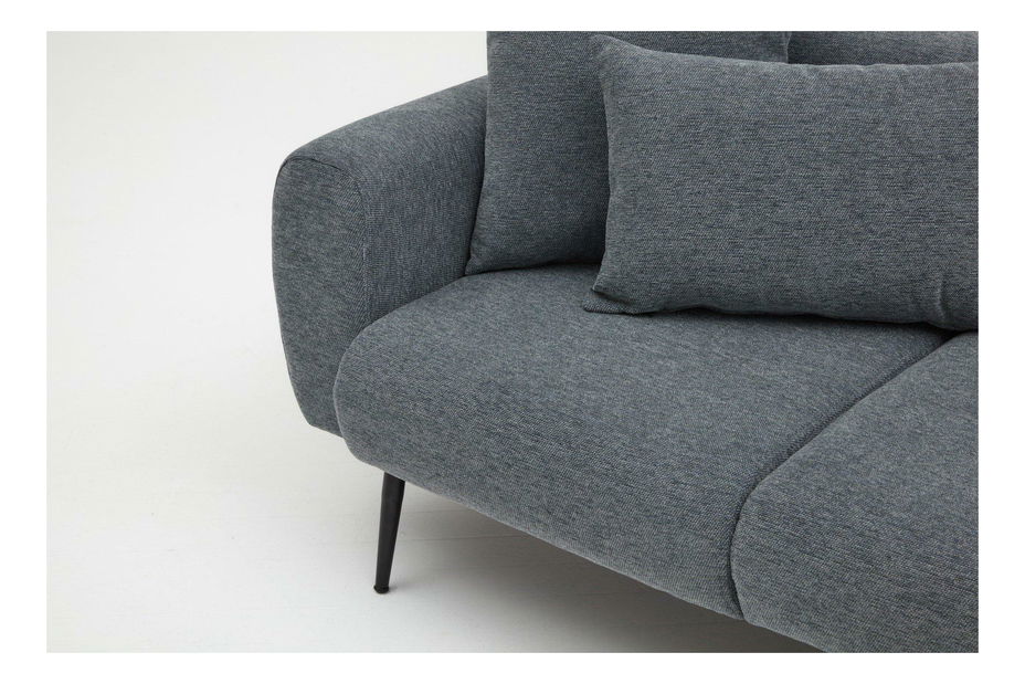 Rohová sedacia súprava Slider (P) (antracit)