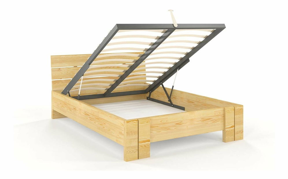 Franciaágy 200 cm Tosen High BC (fenyő)