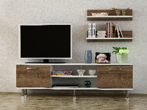 Mobilier living Danica (Alb + Nuc)