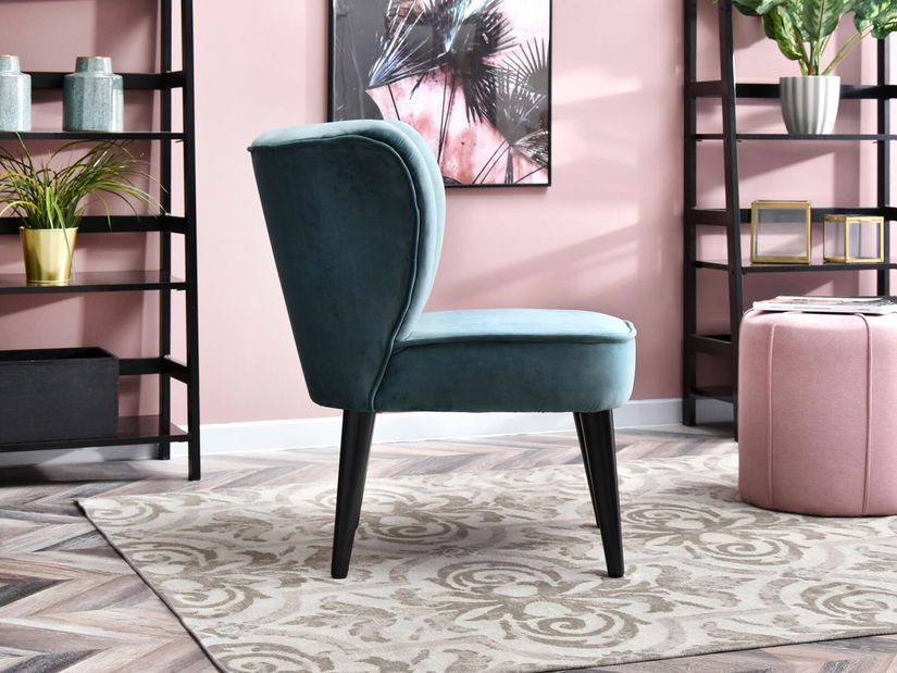 Relaxačné kreslo Arginteno (modrá + čierna)