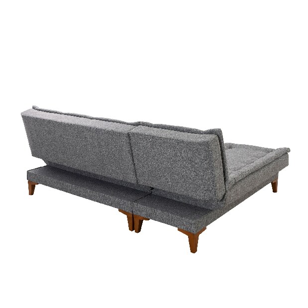 Kutna sofa na razvlačenje Syrma (tamnosiva) (L)