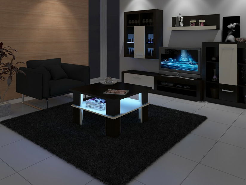 Konferenčný stolík Futura 1 (wenge + krém)