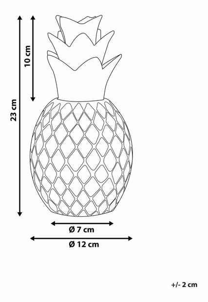 Dekorációs figura TARSUS 23 cm (üveglaminált) (arany)
