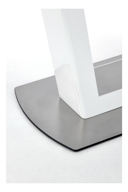 Masă de sufragerie extensibilă 160-200 cm Birgit (marmură alb) (pentru 6 8 persoane)