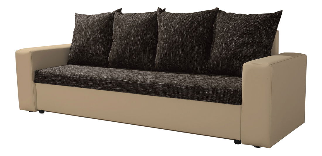 Pohovka trojsedačka Monarda (tmavohnedá + béžová)