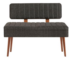 Klupa Vlasta 1 (orah + antracit) (s prostorom za odlaganje)