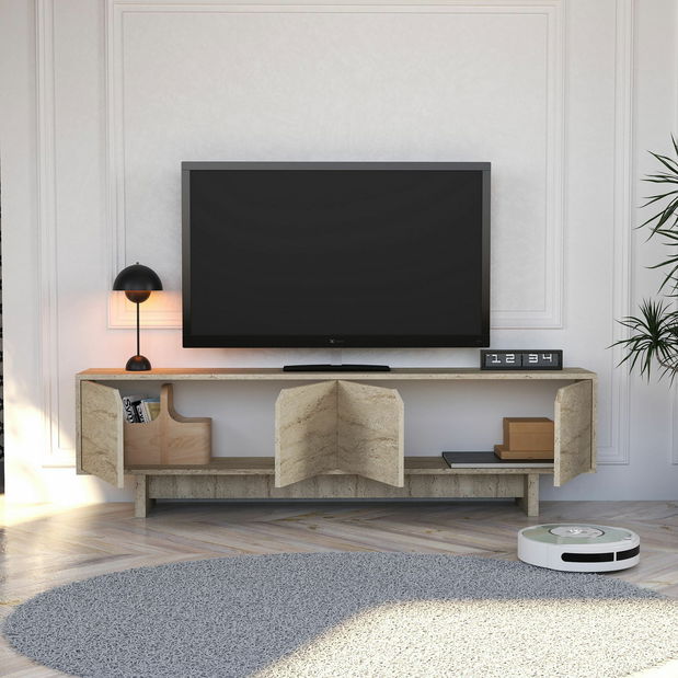 TV skrinka Tura (travertín)