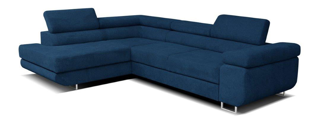 Rohová sedačka Moshe (tmavomodrá) (L)