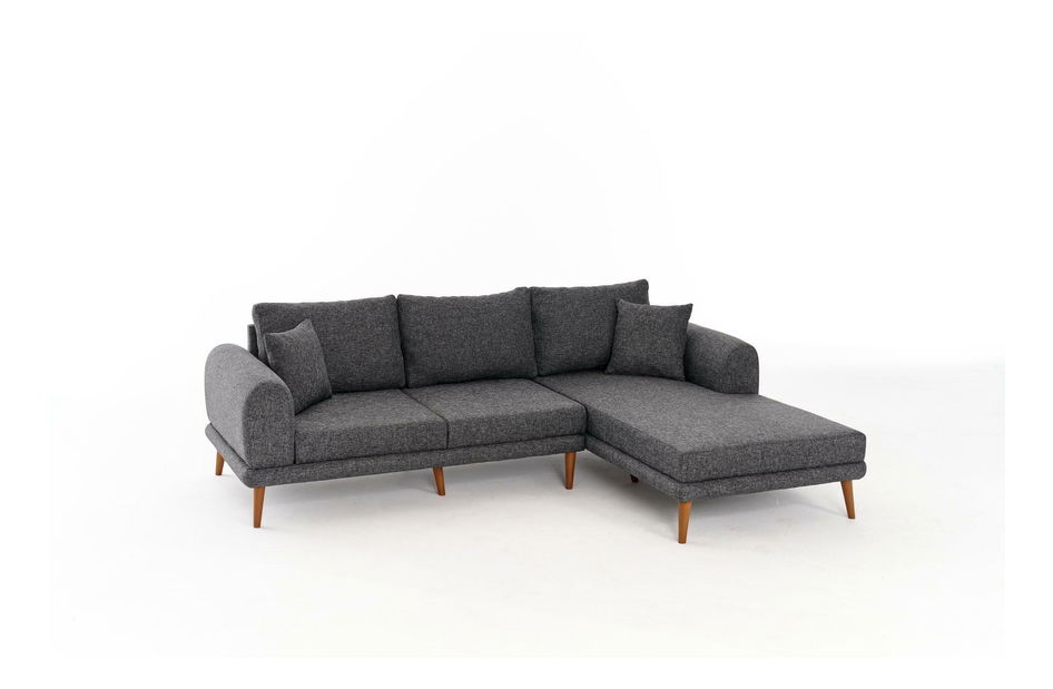 Rohová sedačka Sorenella (P) (antracit)