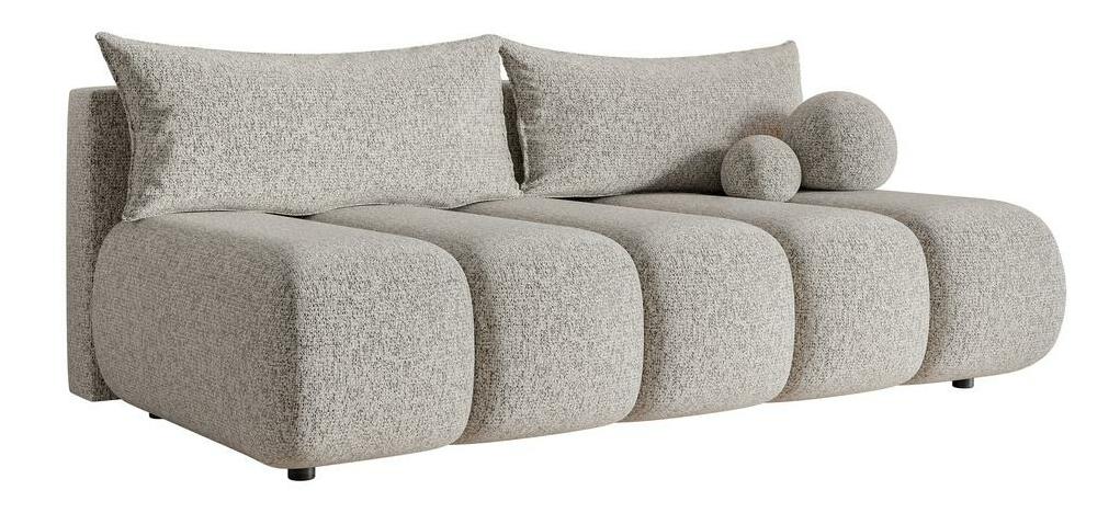 Pohovka trojsedačka Didier mini (tmavobéžová + čierna)