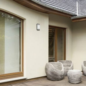 Vanjska zidna svjetiljka Opole (bijela + crna mat)