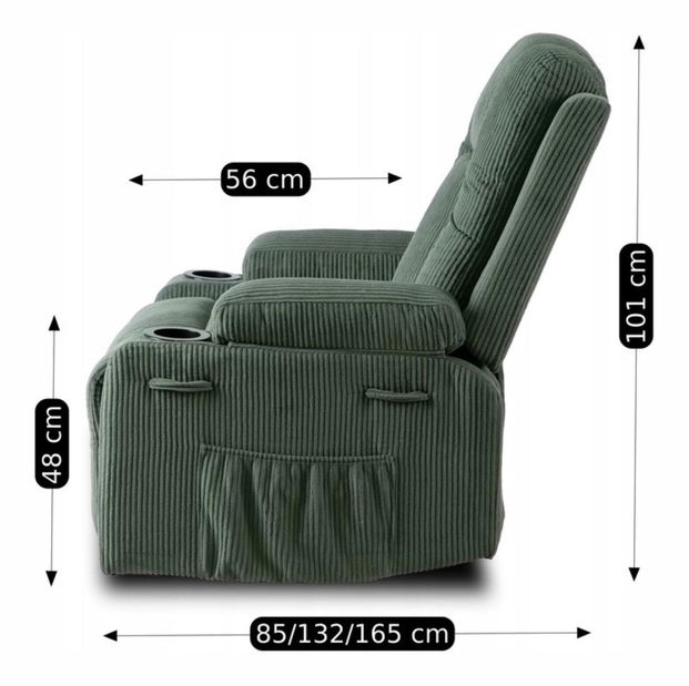 Masszázsfotel Banesto (zöld) 