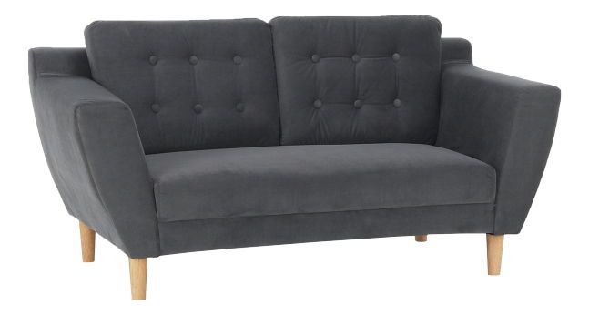 Pohovky dvojsedačka a trojsedačka Scandi (sivá)