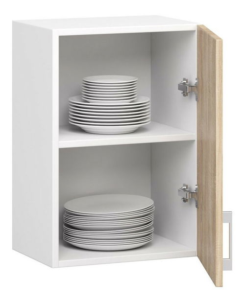 Gornji kuhinjski ormarić Lula w40 (bijela + hrast sonoma)