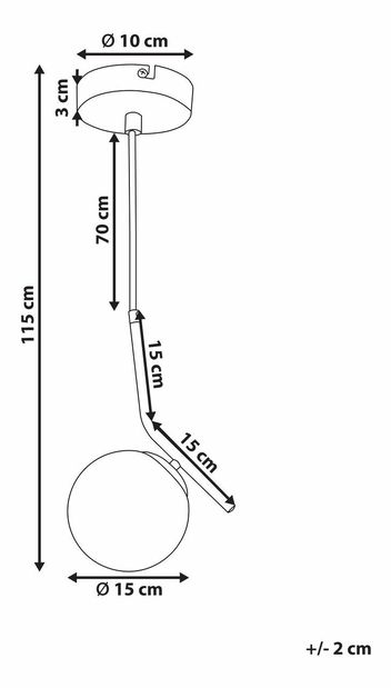 Závesné svietidlo Wivarium (biela) 