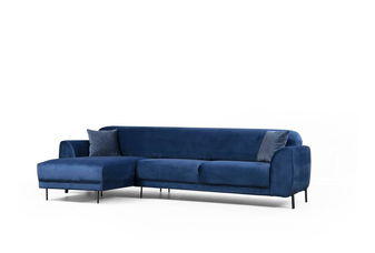 Sarokkanapé Imagetta (B) (tenegrészkék + fekete)