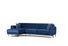 Rohová sedačka Imagetta (L) (námornícka modrá + čierna)