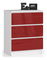 Komód Kalista II (fényes piros)