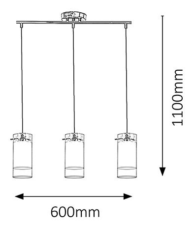 Függesztett lámpa Florence 6380 (króm)