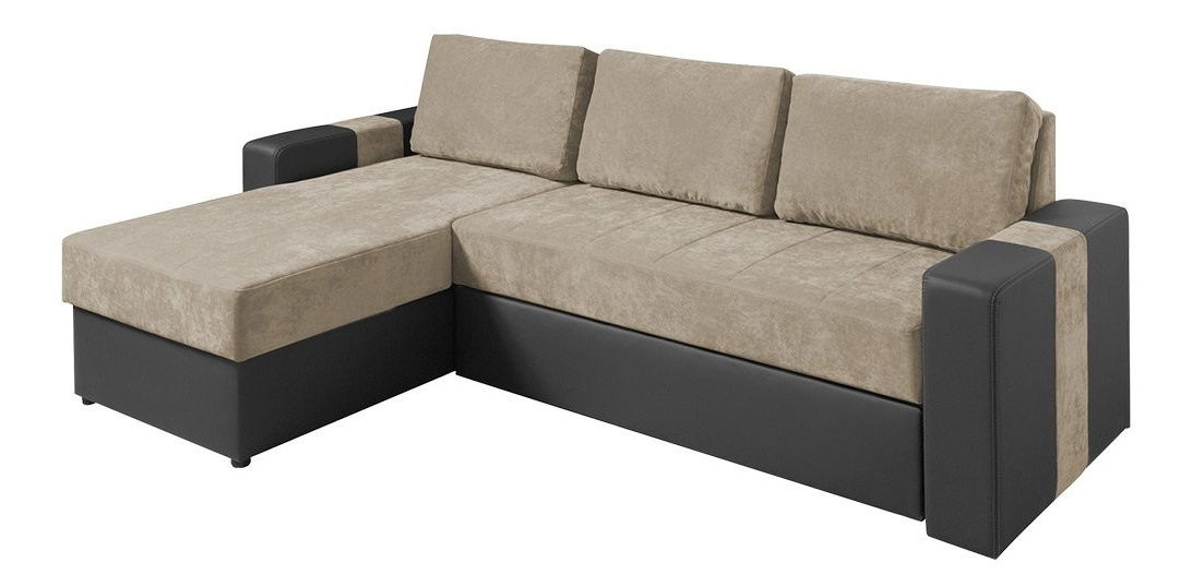 Colțar Niegan (alb + bej)