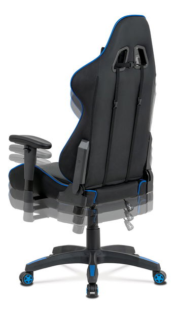 Fotoliu de birou Marix-BLUE (Negru + Albastru)