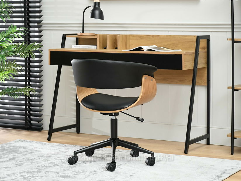 Fotoliu de birou Manzanote (negru)