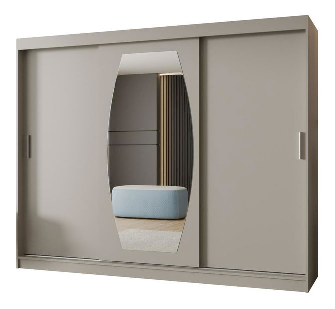 Ormar za garderobu 250 cm Rosaria (kašmir)