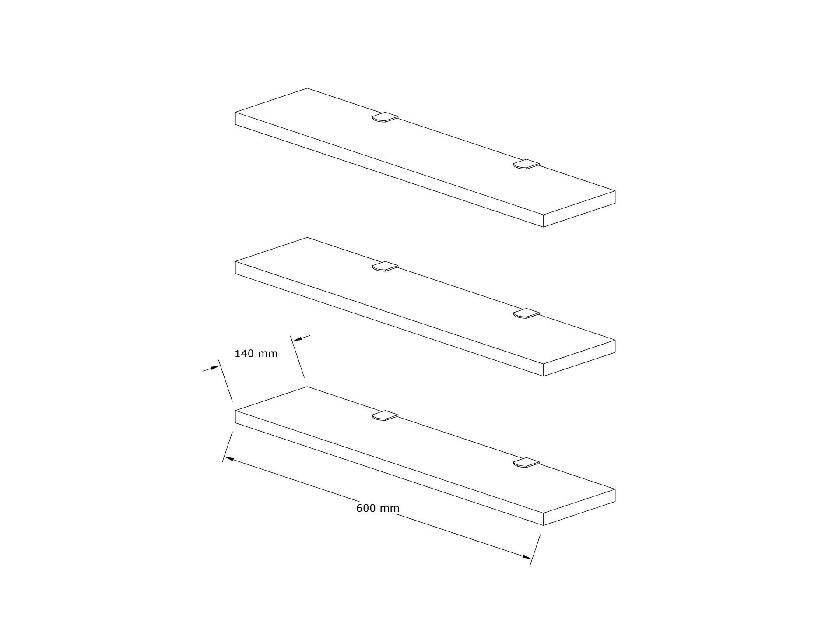 Raft Muleve (alb) 