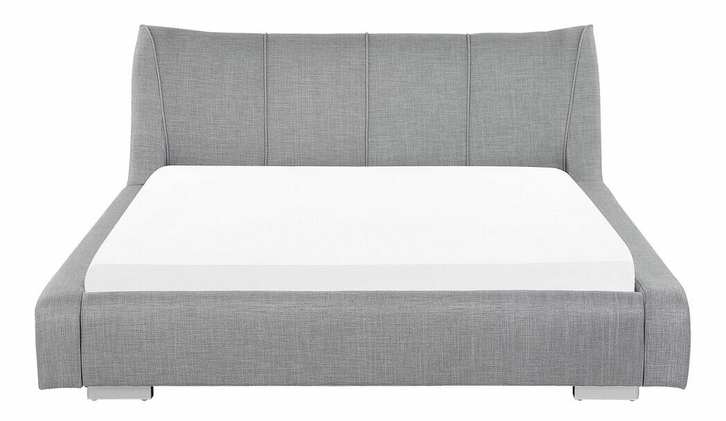 Pat matrimonial 160 cm NICE (cu somieră) (gri)