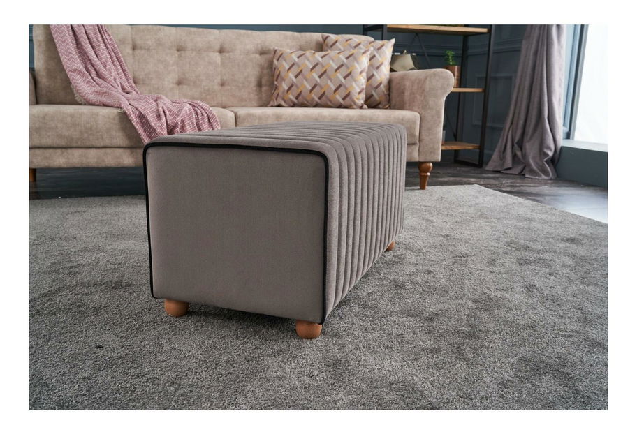 Taburetka Mabelona (hnedosivá)