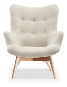 Relaxačné kreslo Florentino (piesková + buk)