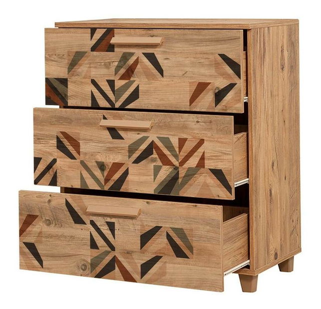 Komód Laurien Triangle (atlanti fenyő)