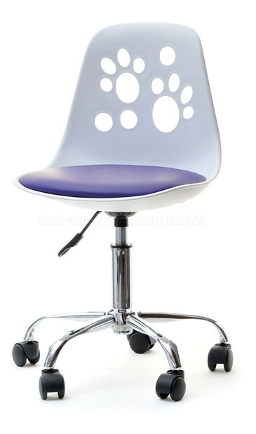 Stolica Footy (ljubičasta + krom)