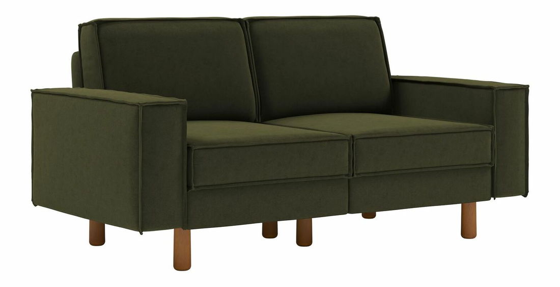 Pohovka dvojsedačka Spary 2 (petrolejová + orech)