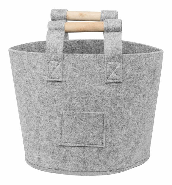 Set 3 buc coșuri textile DARKAN (plsť) (gri)