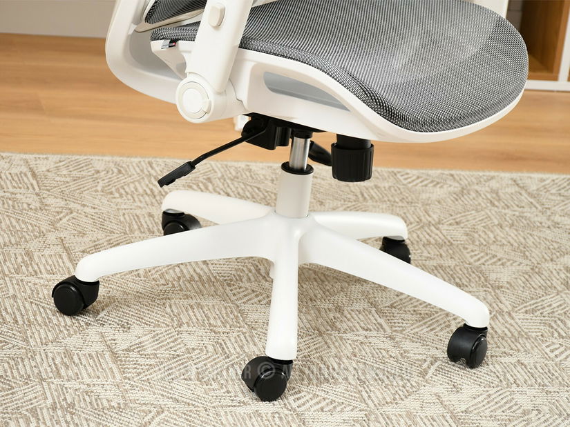 Fotoliu de birou Ikergen (gri + alb)