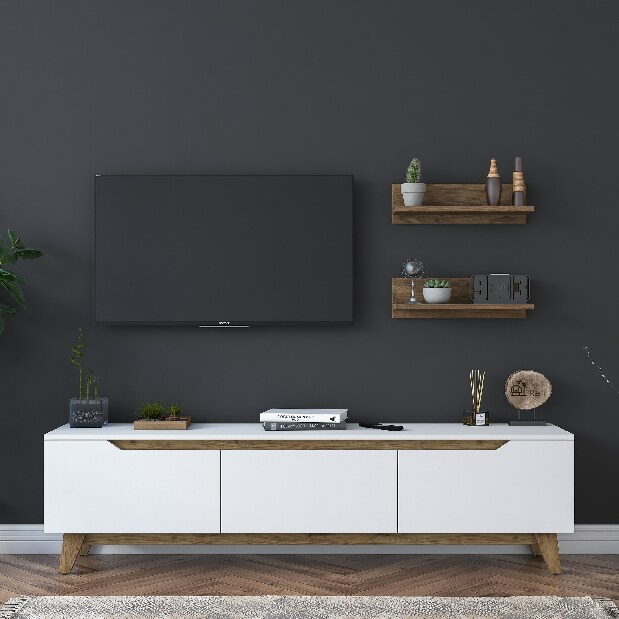 Mobilier living Martha 1053 (Alb + Nuc)